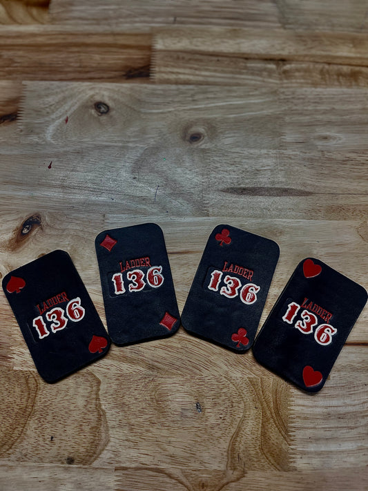 Set of Custom Leather Playing Cards