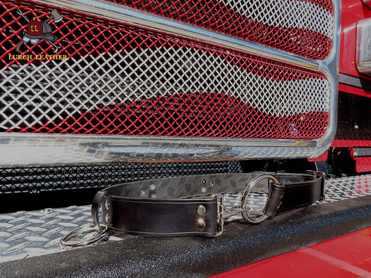 Custom Adjustable Leather Truckmen's Belt